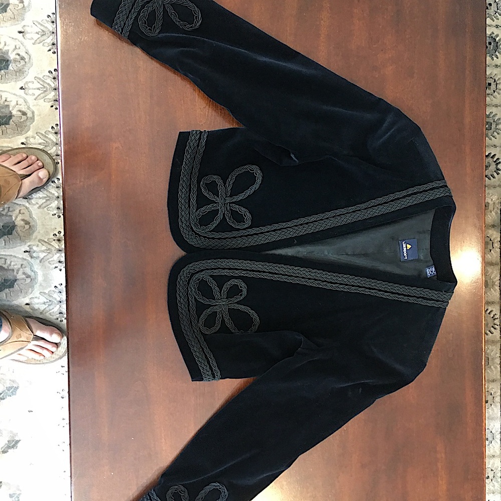 Vintage BOHO Black Velvet  Matador Jacket
